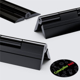 Black Acrylic Piano Hinges 150 mm, Continuous Plastic Hinges