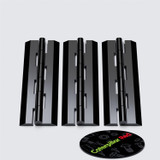 Black Acrylic Piano Hinges 150 mm, Continuous Plastic Hinges
