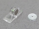 Small Magnetic Catch Latch 2 Pieces Clear Acrylic Plastic Perspex Transparent