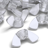 50x Clear Acrylic Plastic Butterfly Wing Nuts M6, Thumb Nuts