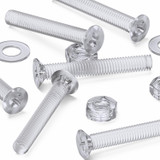 50x viti svasate in acrilico trasparente M3 x 20 mm, dadi/rondelle
