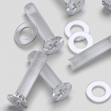 50x Clear Acrylic Countersunk Screws & Bolts M5 x 20 mm, Nuts & Washers