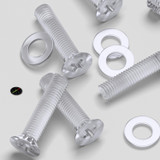 50x viti svasate in acrilico trasparente M5 x 20 mm, dadi/rondelle