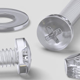 50x Clear Acrylic Pan Head Plastic Screws & Bolts M2 x 16 mm, Nuts & Washers