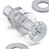 50x viti svasate in acrilico trasparente M4 x 20 mm, dadi/rondelle