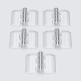 5x cerniere a nastro trasparenti in acrilico 25 mm x 32 mm, continue