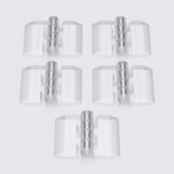 5x Clear Acrylic Piano Hinges 25 mm x 32 mm, Continuous Plastic Hinges