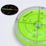 Acrylic 60 mm Diameter Bullseye Spirit Bubble Level, Degree Marking, Green
