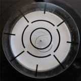 Acrylic Flanged 50 mm Diameter Bullseye Spirit Bubble Level, Round, Clear