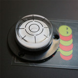 Acrylic Flanged 50 mm Diameter Bullseye Spirit Bubble Level, Round, Clear