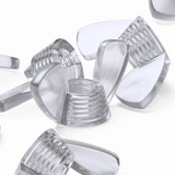 20x Clear Acrylic Plastic Butterfly Wing Nuts M8, Thumb Nuts