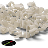 20x Natural Nylon Plastic Butterfly Wing Nuts M5, Thumb Nuts