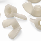 20x Natural Nylon Plastic Butterfly Wing Nuts M4, Thumb Nuts