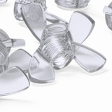 20x Clear Acrylic Plastic Butterfly Wing Nuts M6, Thumb Nuts