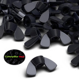 20x dadi a farfalla M4 in nylon nero, a serraggio manuale