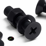 20x Black PP Countersunk Plastic Screws & Bolts M5 x 20 mm, Nuts & Washers