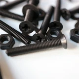 20x Black PP Countersunk Plastic Screws & Bolts M3 x 20 mm, Nuts & Washers