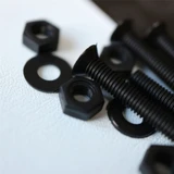 20x Black PP Countersunk Plastic Screws & Bolts M3 x 20 mm, Nuts & Washers