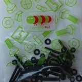 20x Black PP Countersunk Plastic Screws & Bolts M3 x 20 mm, Nuts & Washers