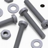 20x Grey PP Pan Head Cross Plastic Screws & Bolts M3 x 20 mm, Nuts & Washers
