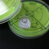 3 x livelle a bolla circolari acriliche verdi, 60 mm + 15 mm
