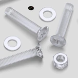 20x viti svasate in acrilico trasparente M8 x 40 mm, dadi/rondelle