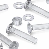20x viti svasate in acrilico trasparente M8 x 40 mm, dadi/rondelle