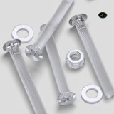 20x Clear Acrylic Countersunk Screws & Bolts M5 x 40 mm, Nuts & Washers