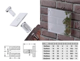 4x Clear Acrylic Standoffs 13 x 13 mm, Sign Spacers, Wall Mount Panel Supports