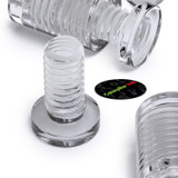 4x Clear Acrylic Standoffs 13 x 19 mm, Sign Spacers, Wall Mount Panel Supports