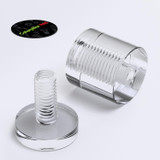 4x Distanziatori acrilici trasparenti 25x25 mm supporti murali per cartelli
