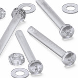 60x Clear Acrylic Pan Head Plastic Screws & Bolts M3 x 25 mm, Nuts & Washers