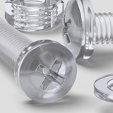 60x Clear Acrylic Pan Head Plastic Screws & Bolts M6 x 30 mm, Nuts & Washers