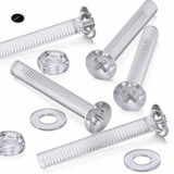 50x Clear Acrylic Countersunk Screws & Bolts M4 x 30 mm, Nuts & Washers