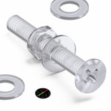 50x Clear Acrylic Countersunk Screws & Bolts M4 x 30 mm, Nuts & Washers