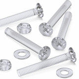50x viti svasate in acrilico trasparente M4 x 30 mm, dadi/rondelle