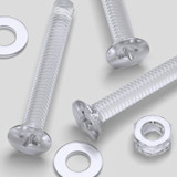 50x Clear Acrylic Countersunk Screws & Bolts M4 x 30 mm, Nuts & Washers
