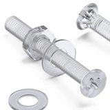 50x Clear Acrylic Countersunk Screws & Bolts M3 x 25 mm, Nuts & Washers
