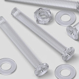 50x viti svasate in acrilico trasparente M3 x 25 mm, dadi/rondelle
