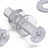 50x viti svasate in acrilico trasparente M3 x 16 mm, dadi/rondelle