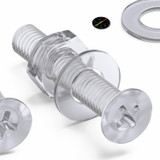 50x viti svasate in acrilico trasparente M3 x 16 mm, dadi/rondelle