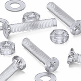 50x viti svasate in acrilico trasparente M3 x 16 mm, dadi/rondelle
