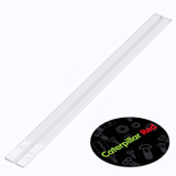 4x Clear 500 mm Acrylic / PC Low Profile Flexible Living Hinges, Continuous