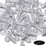 50x Clear Acrylic Socket Head Machine Screws M5 x 20 mm, Nuts & Washers
