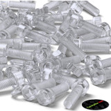 50x viti TCEI in acrilico trasparente M6 x 20 mm, dadi & rondelle