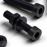 50x Black Nylon Socket Head Machine Screws M3 x 20 mm, Nuts & Washers