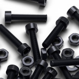 50x Black Nylon Socket Head Machine Screws M3 x 20 mm, Nuts & Washers