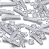 50x Clear Acrylic Socket Head Machine Screws M4 x 20 mm, Nuts & Washers