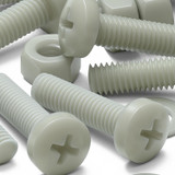 50x Glass Filled Nylon Pan Head Machine Screws M5 x 20 mm, Nuts & Washers