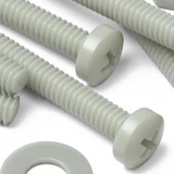 50x Glass Filled Nylon Pan Head Machine Screws M2 x 16 mm, Nuts & Washers